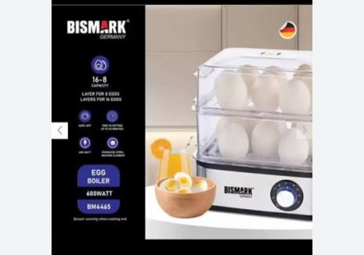 تخم مرغ پز بیسمارک مدل BM4465 دو طبقه تا ظرفیت ۱۶ تخم مرغ