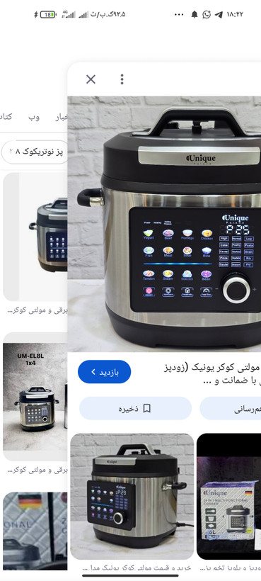 مولتی کوکر یونیک مدل NIK-100 با ظرفیت ۶لیتر