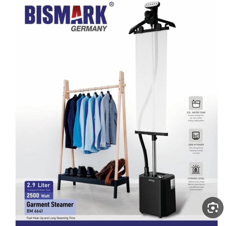 اتو بخارگر ایستاده بیسمارک مدل BM6641 با ظرفیت ۲.۹لیتر