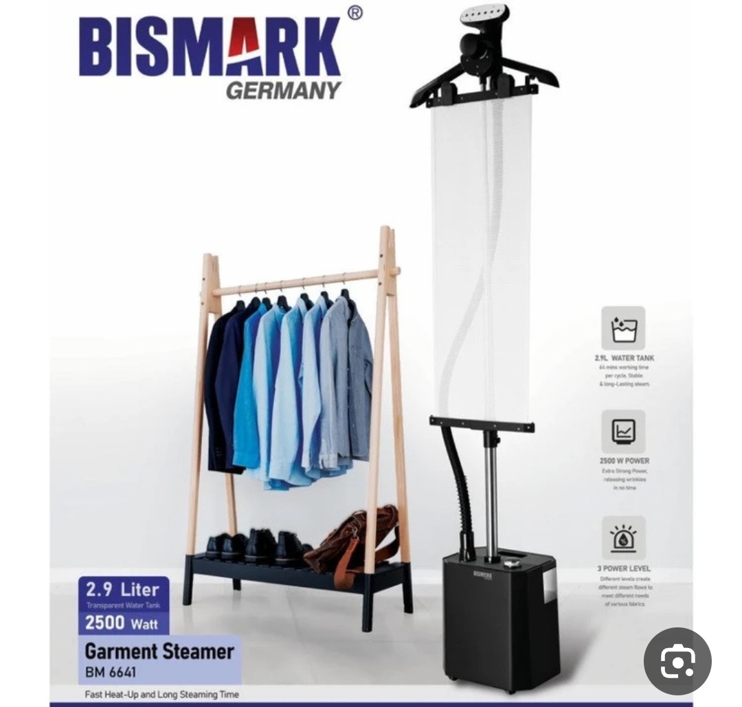 اتو بخارگر ایستاده بیسمارک مدل BM6641 با ظرفیت ۲.۹لیتر