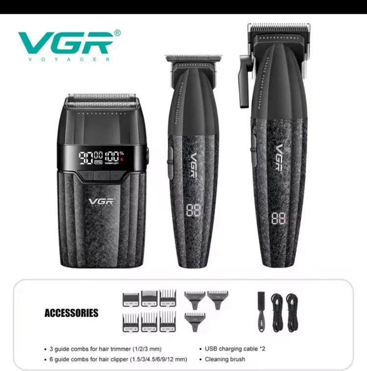 ست ماشین اصلاح حرفه ای وی جی آر مدلV_640S3