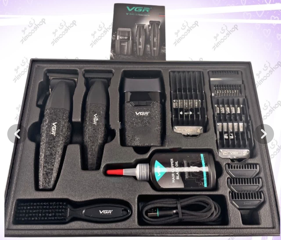 ست ماشین اصلاح حرفه ای وی جی آر مدلV_640S3